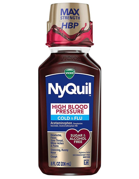 Vicks NyQuil Cold Relief for High Blood Pressure (8 oz)