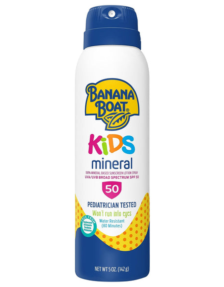 Banana Boat Mineral Kids Sunscreen Spray SPF 50 (5 oz)