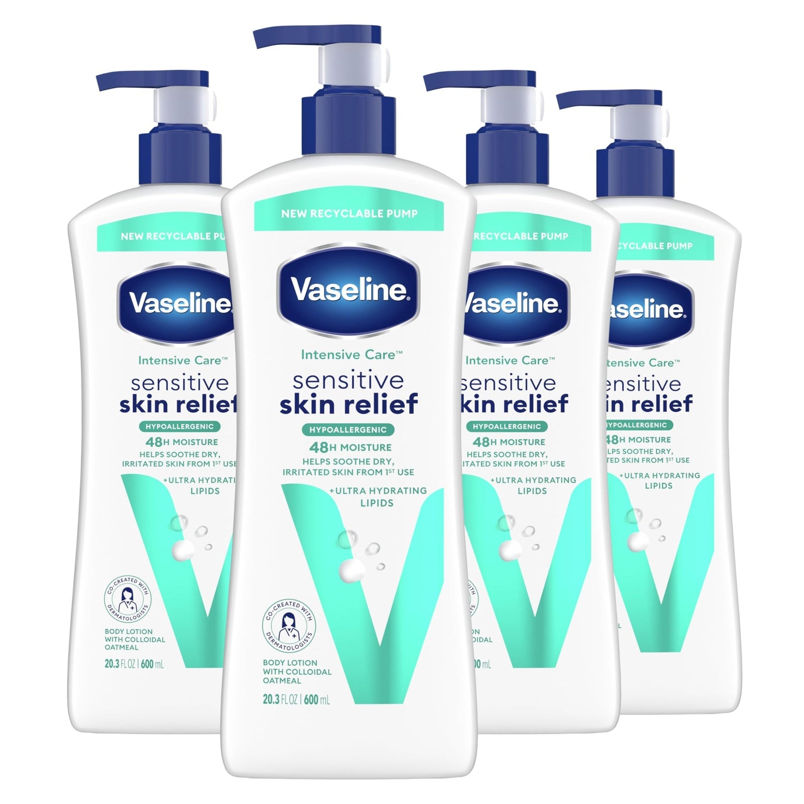 Vaseline Sensitive Skin Lotion (20.3 oz, 4-pack)