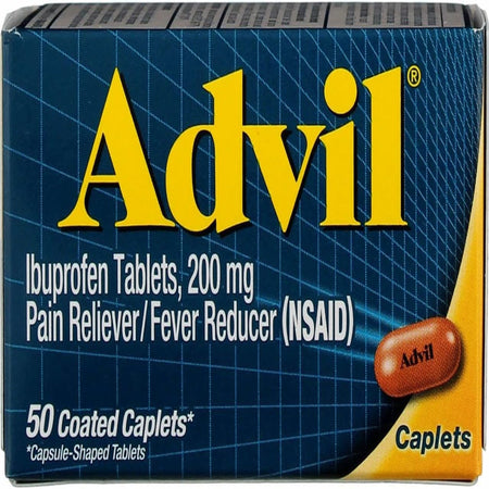 Advil Pain Reliever Tablets (200 mg, 50 Count, 6 Pack)