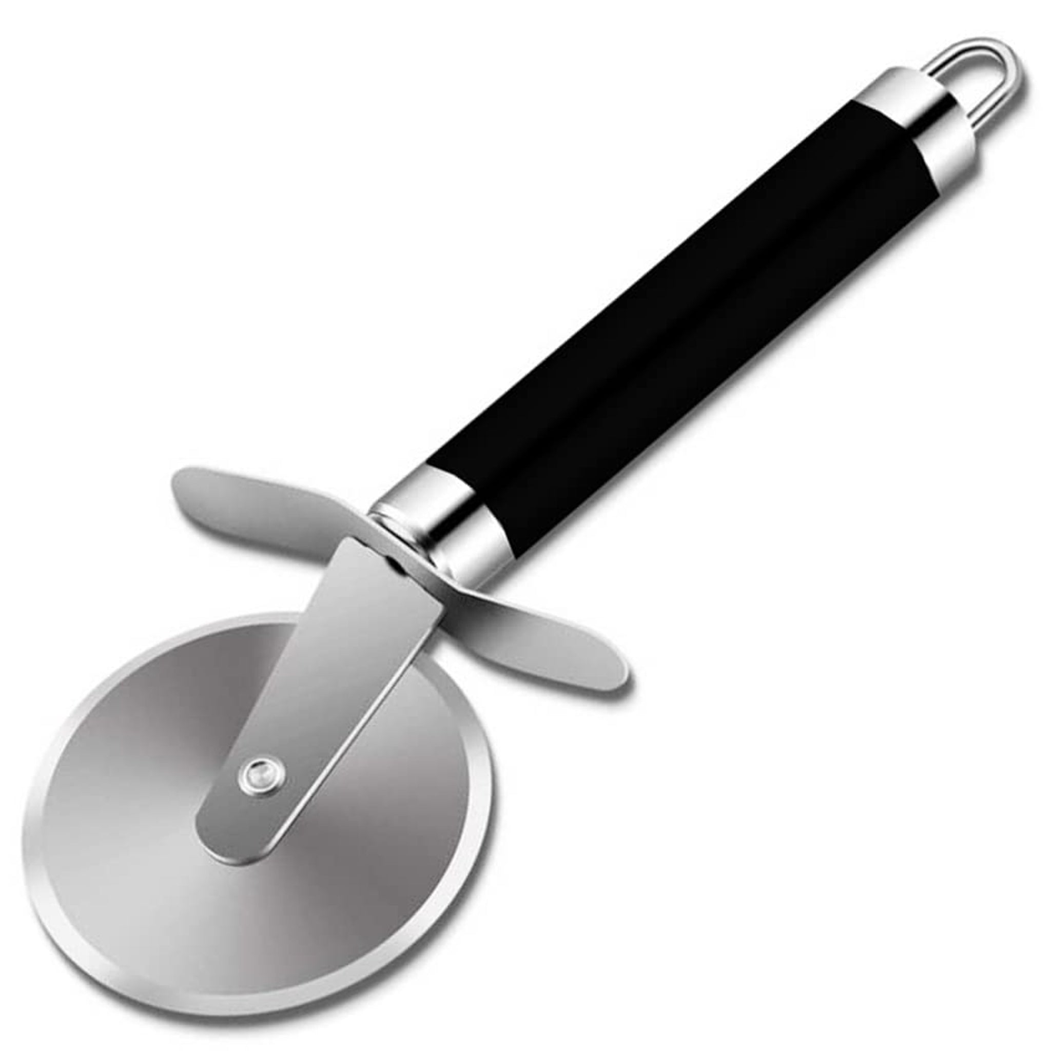 Stainless Steel Pizza Cutter with Soft Grip Handle