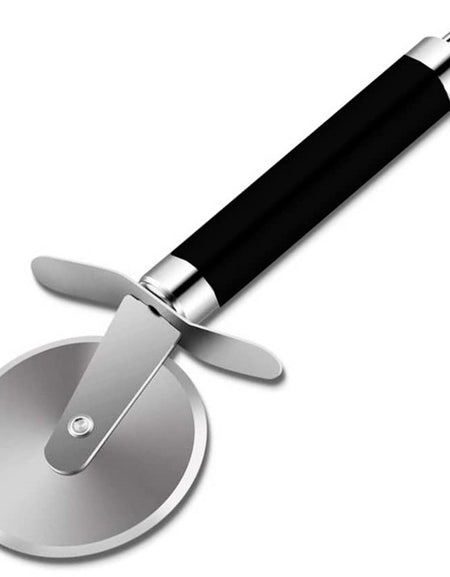 Stainless Steel Pizza Cutter with Soft Grip Handle