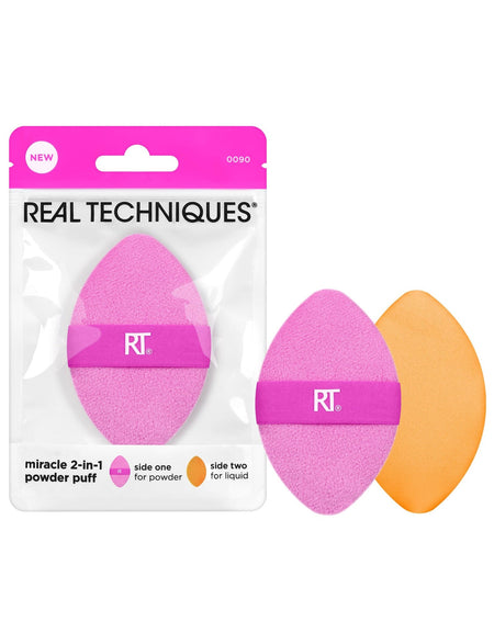 Real Techniques 2-in-1 Powder Puff (1 Count)