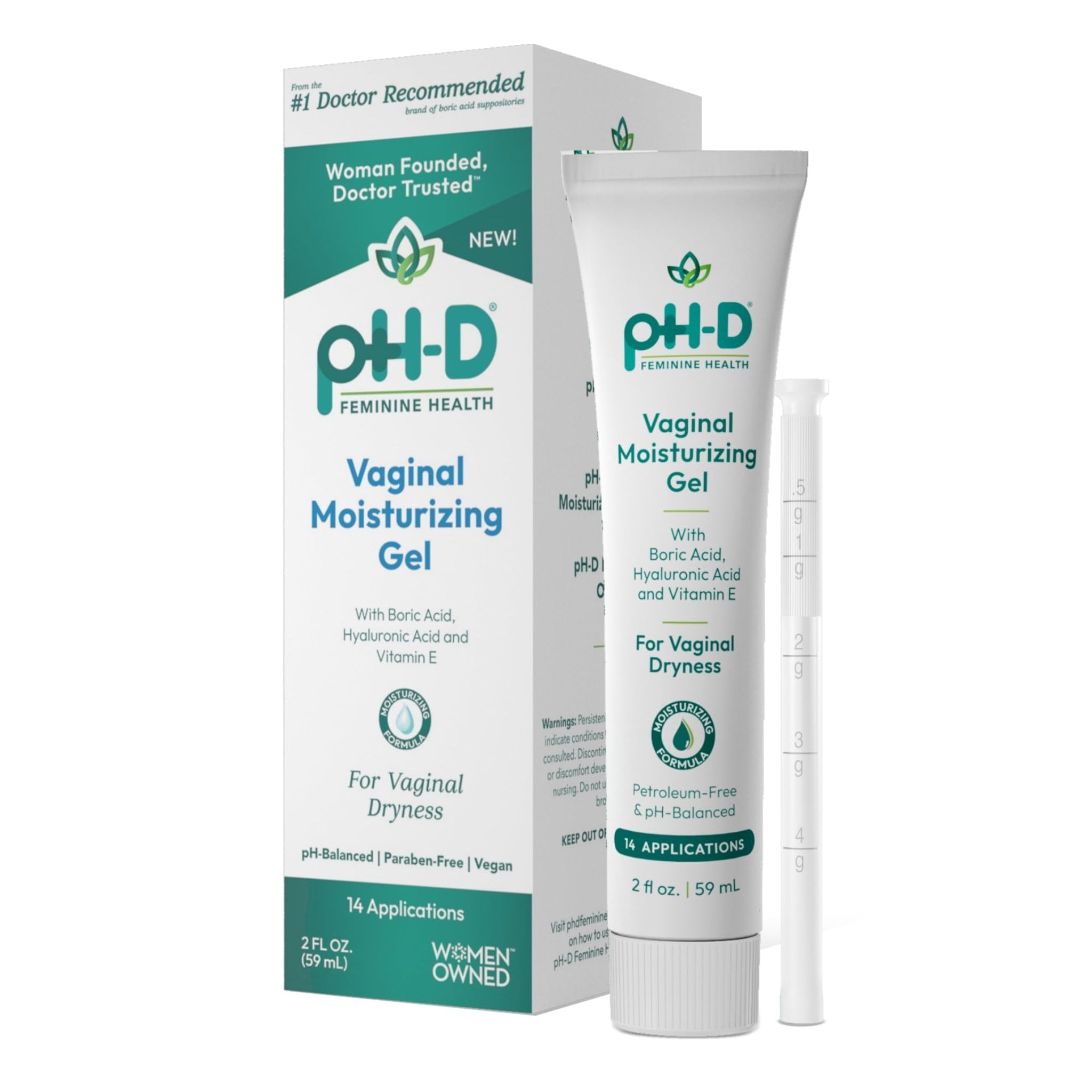pH-D Boric Acid Vaginal Gel (14 Applications)