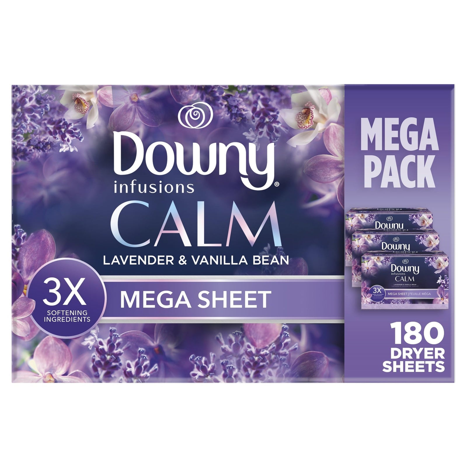 Downy Infusions Dryer Sheets CALM (180 Count)