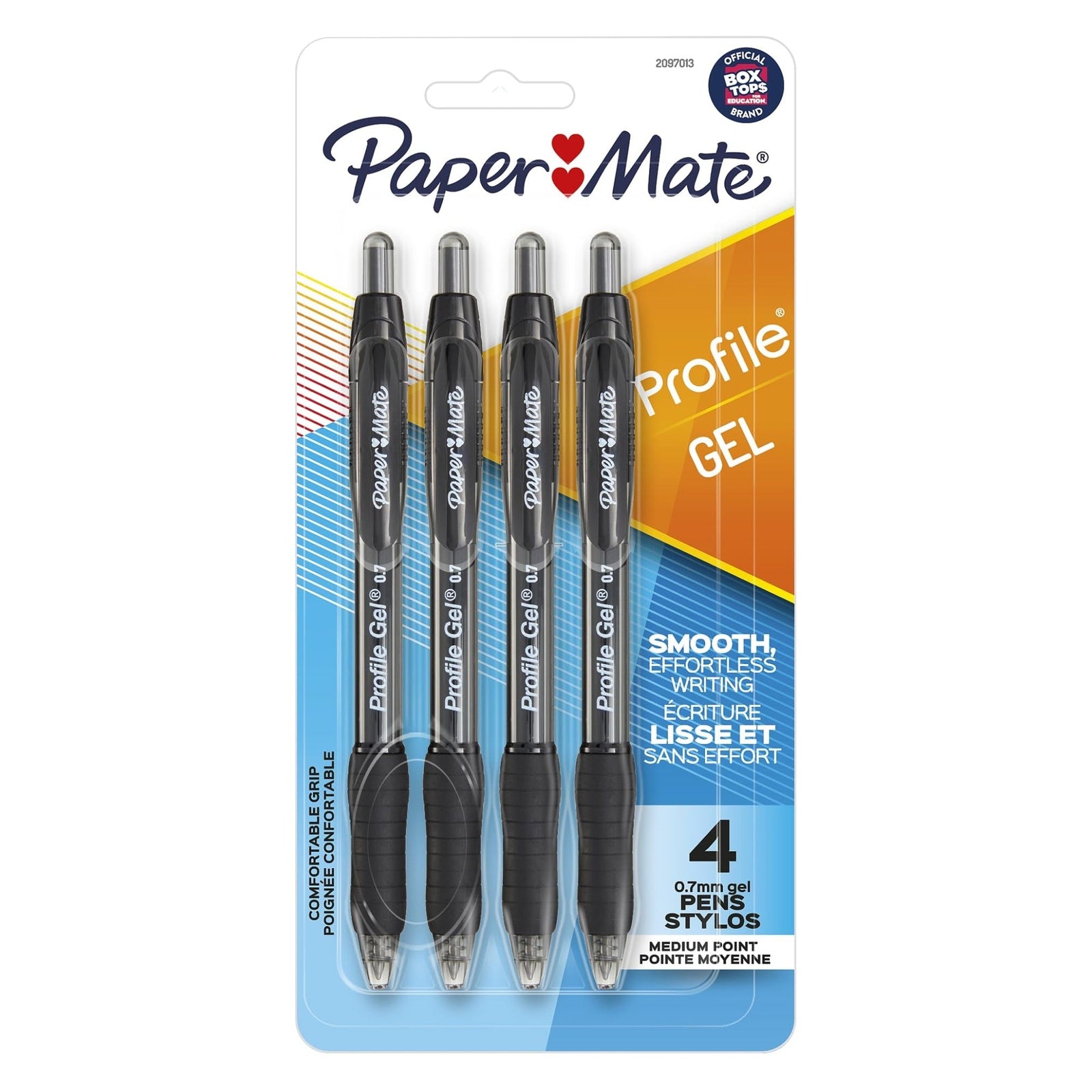 Paper Mate Profile Gel Pen Black (0.7 mm, 4 Count)
