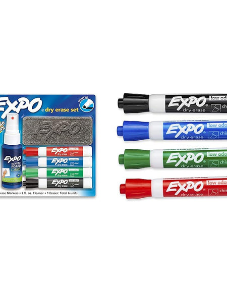 EXPO Dry Erase Marker Starter Set + 4-Count Set