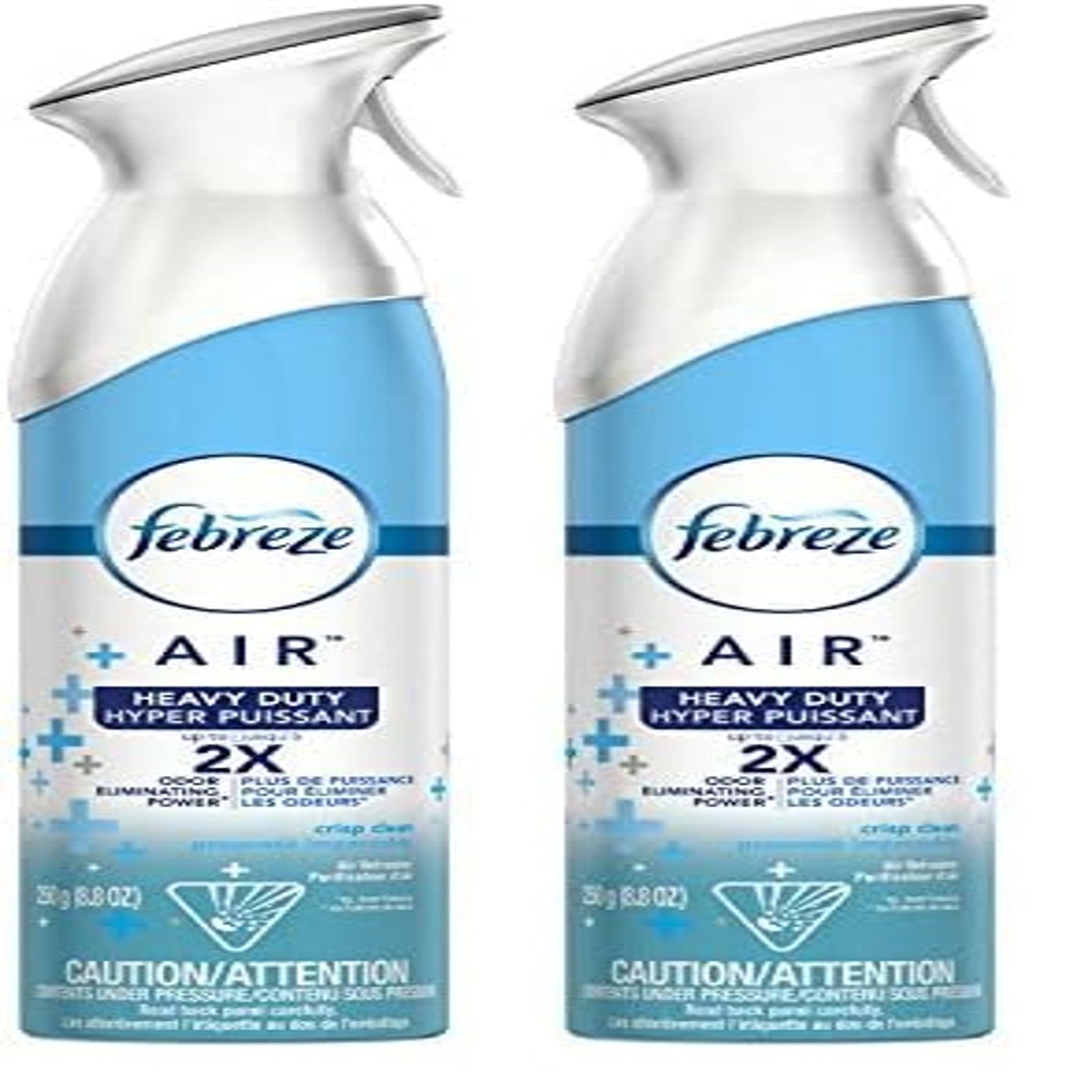 Febreze Air Freshener Heavy Duty Crisp Clean (8.8 oz, 2 Pack)
