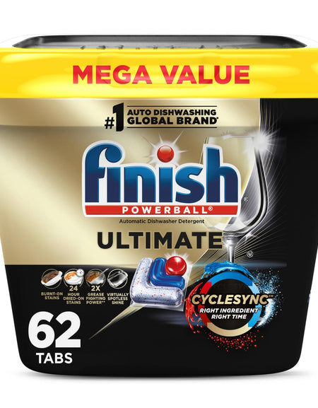 Finish Ultimate Dishwasher Detergent Tabs (62 Count)