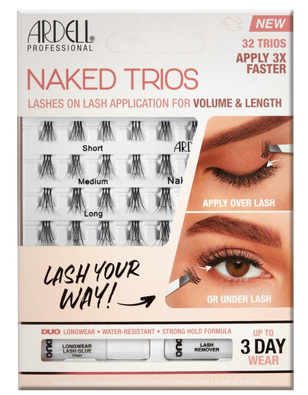 Ardell Naked Lashes Trios Kit (32 Trios)