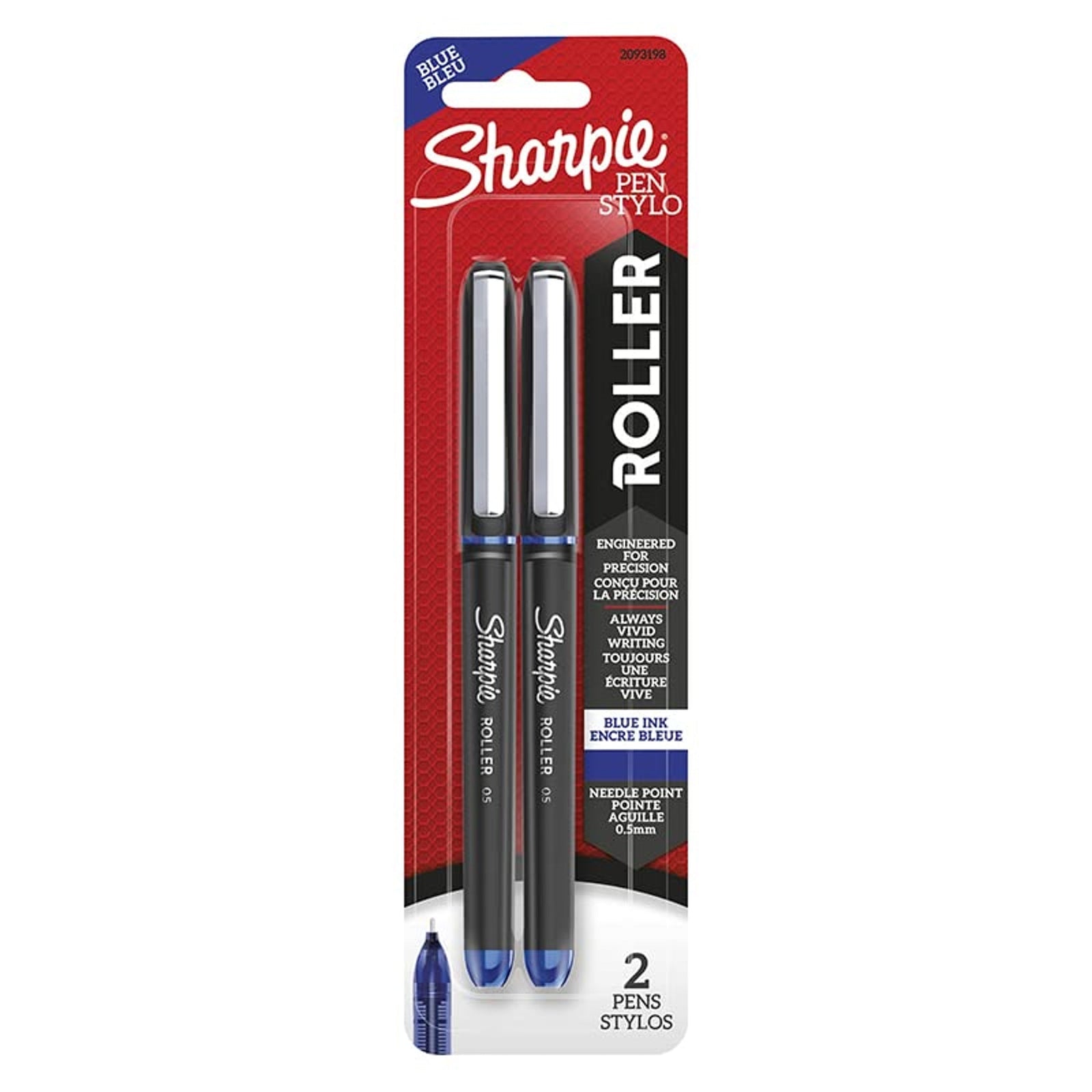 Sharpie Rollerball Pen Blue (0.5 mm, 2 ct)