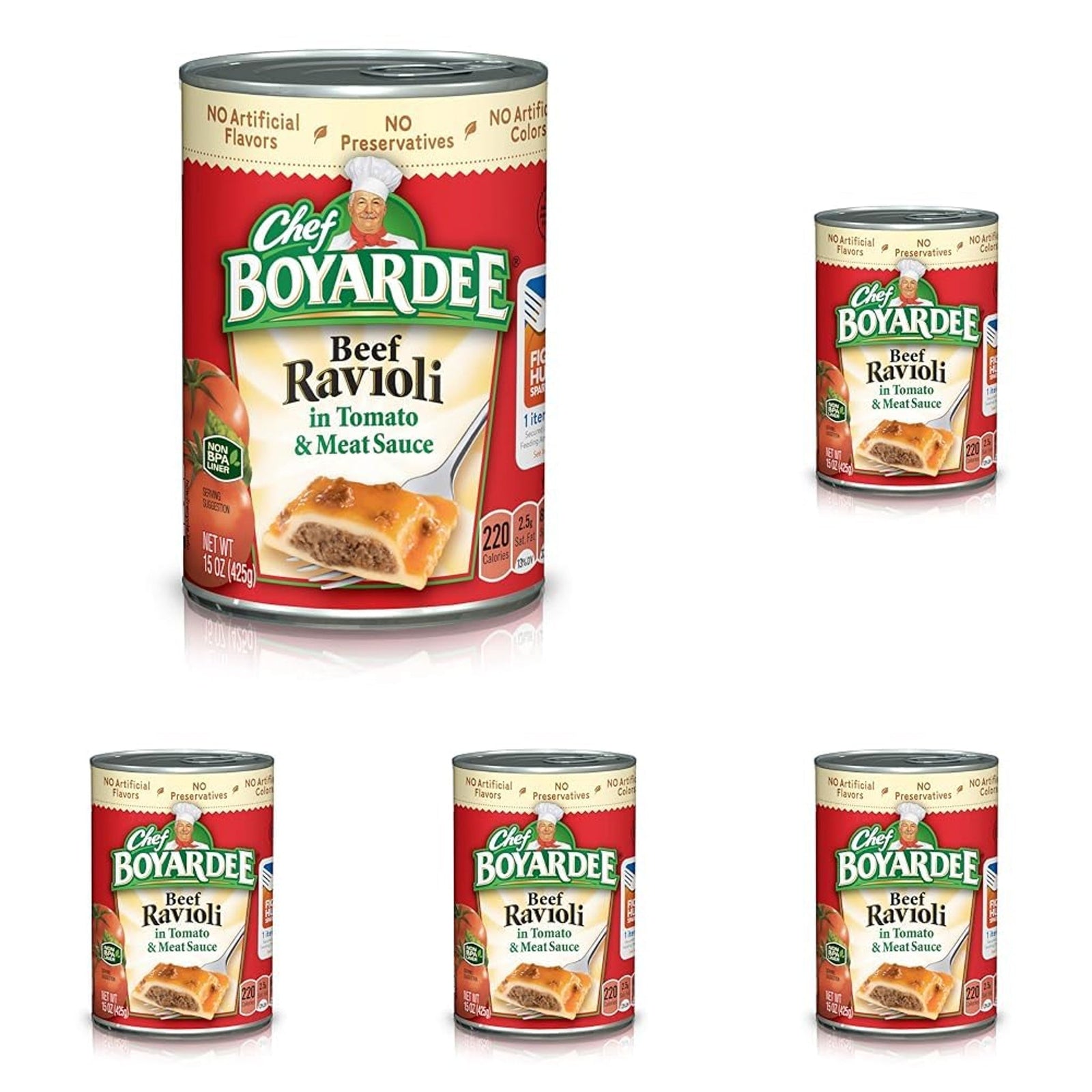 Chef Boyardee Beef Ravioli (15 oz, 5 ct)