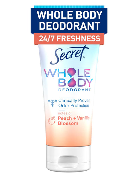 Secret Whole Body Deodorant Cream Peach & Vanilla (3 oz)
