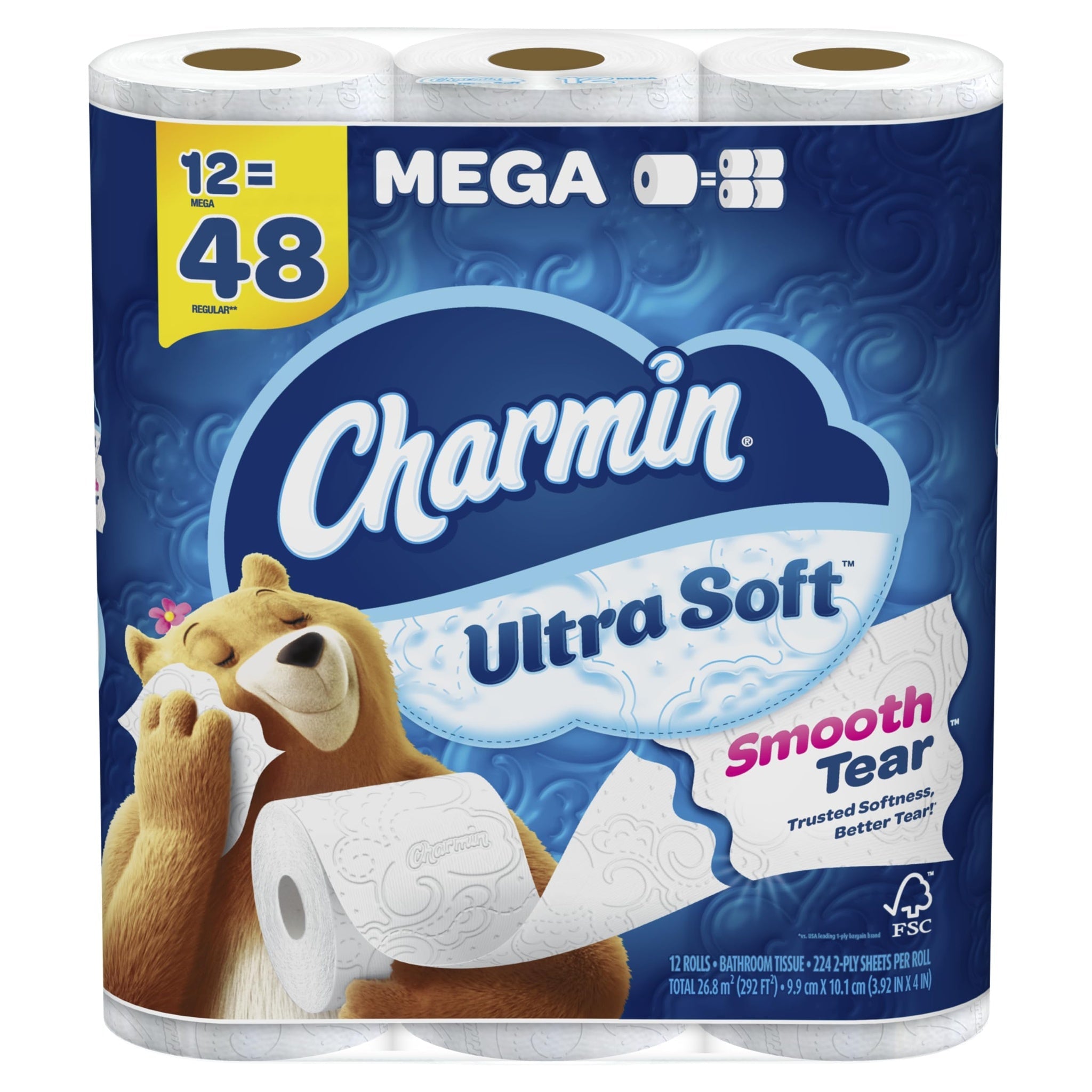 Charmin Ultra Soft Toilet Paper (12 Mega Rolls)
