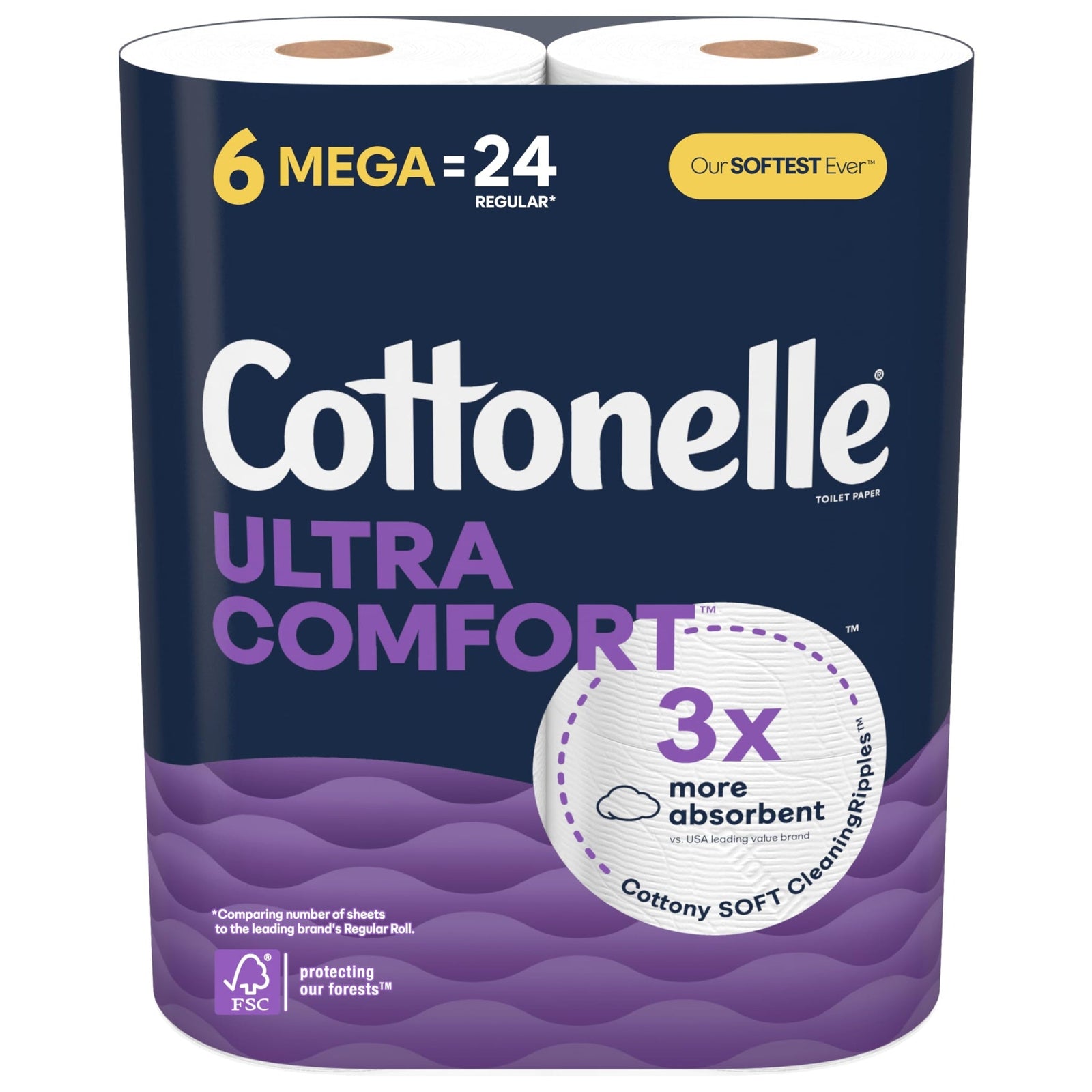 Cottonelle Ultra Comfort Toilet Paper (6 Mega Rolls)