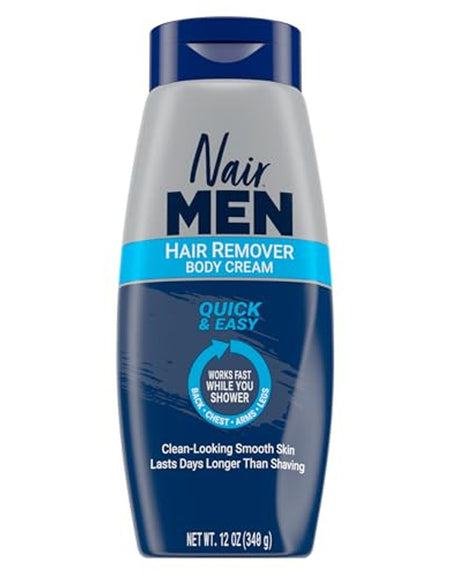 Nair Men Body Hair Remover Cream (12 oz)