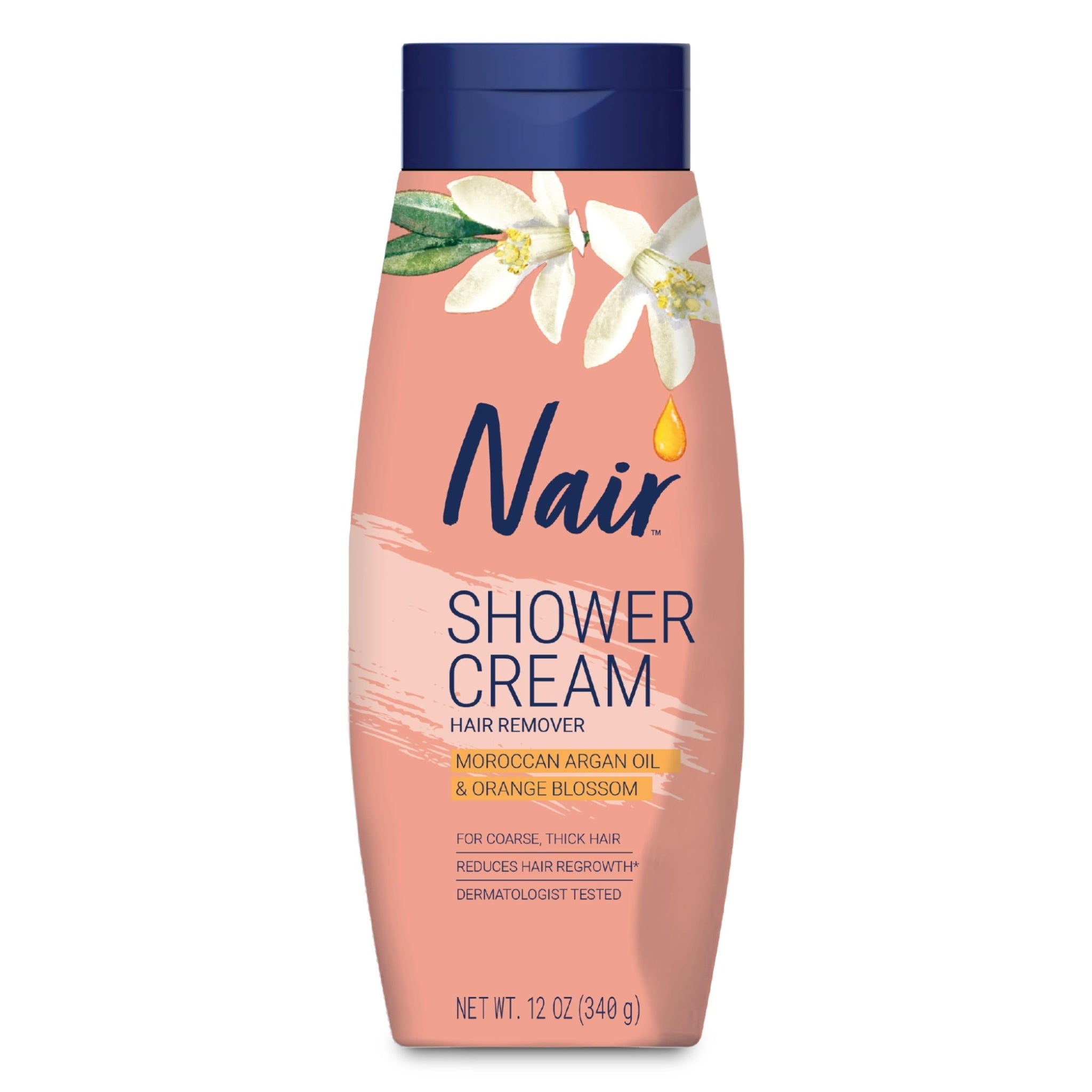 Nair Shower Cream Argan Oil Hair Remover (12 oz)