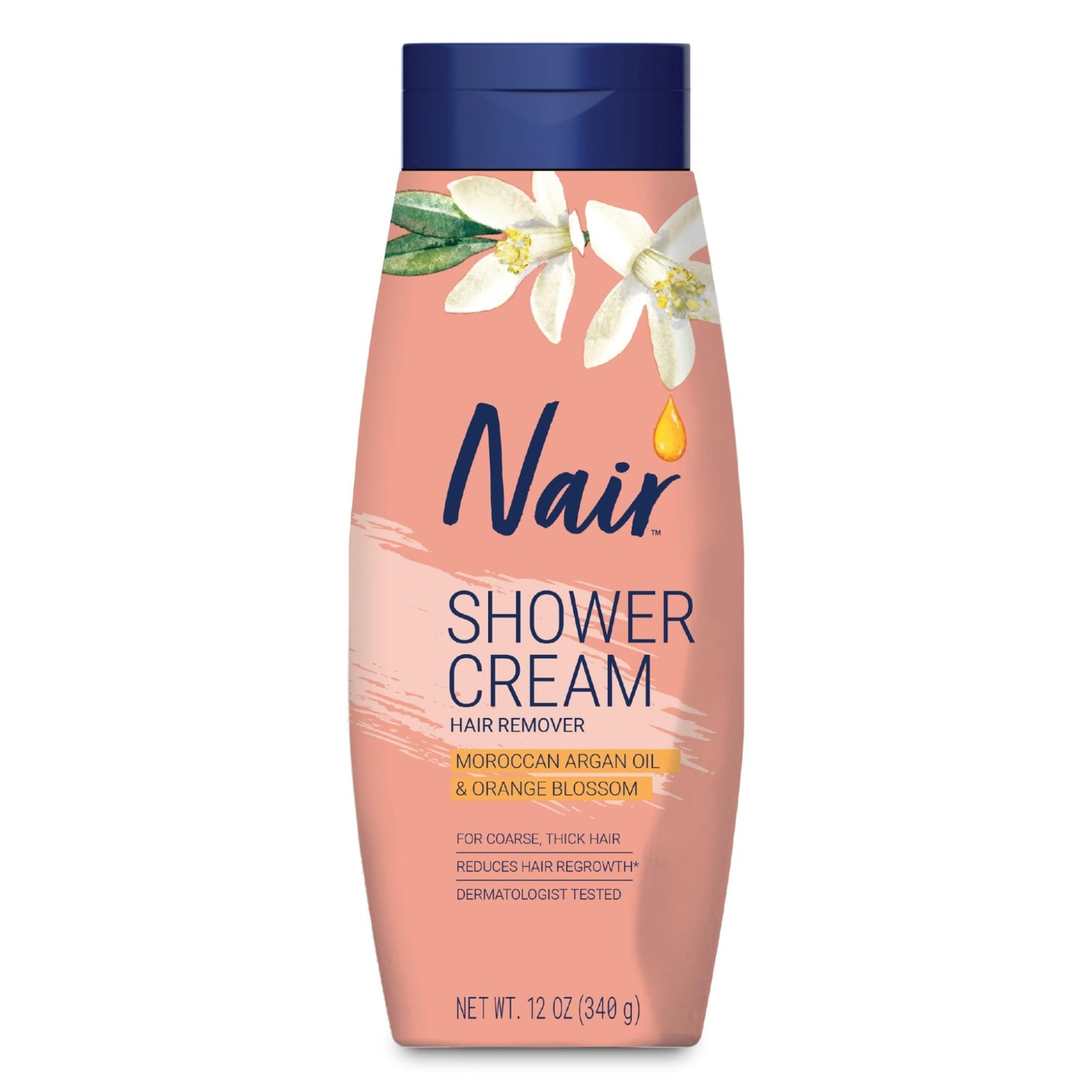 Nair Shower Cream Argan Oil Hair Remover (12 oz)