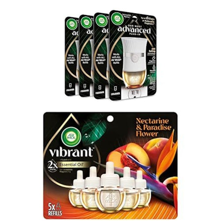 Air Wick Plug-In Warmer & Vibrant Refill Nectarine (5 ct)