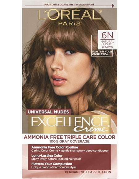L’Oreal Excellence Universal Nudes Hair Color 6N