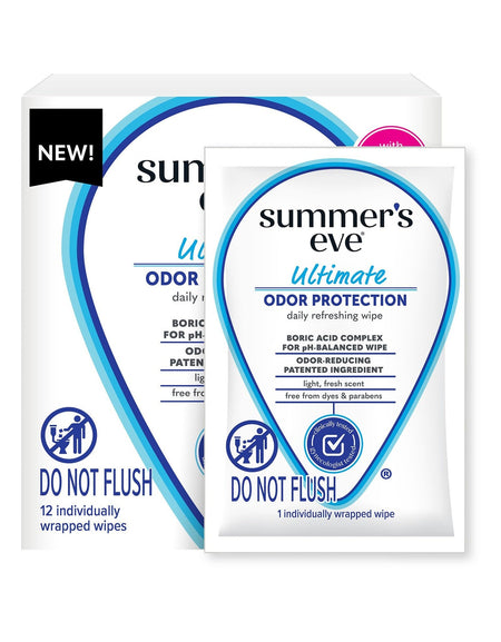 Summer's Eve Feminine Wipes with Boric Acid (12 ct)