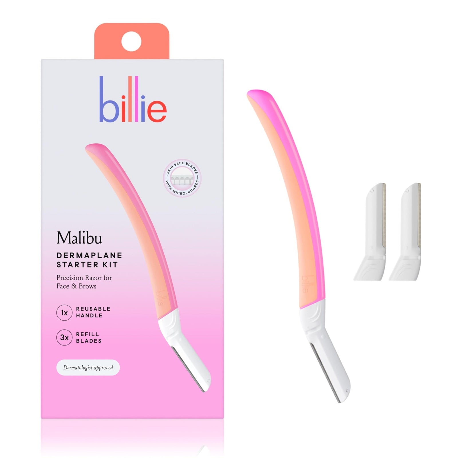 Billie Dermaplane Starter Kit (Handle + 3 Blades)