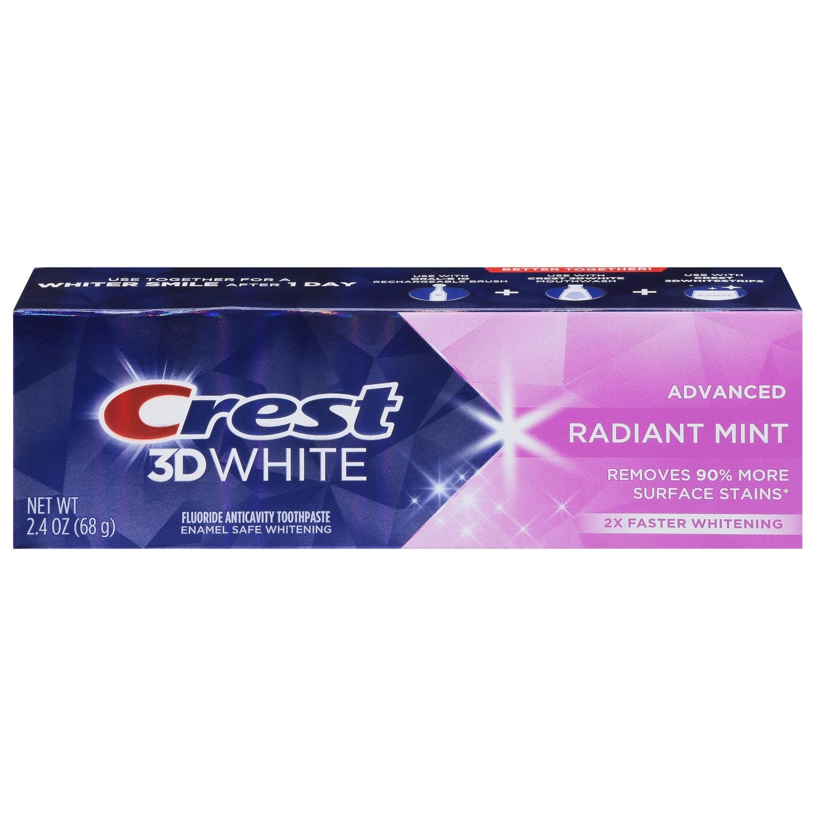 Crest 3D White Radiant Mint Toothpaste (2.4 oz)
