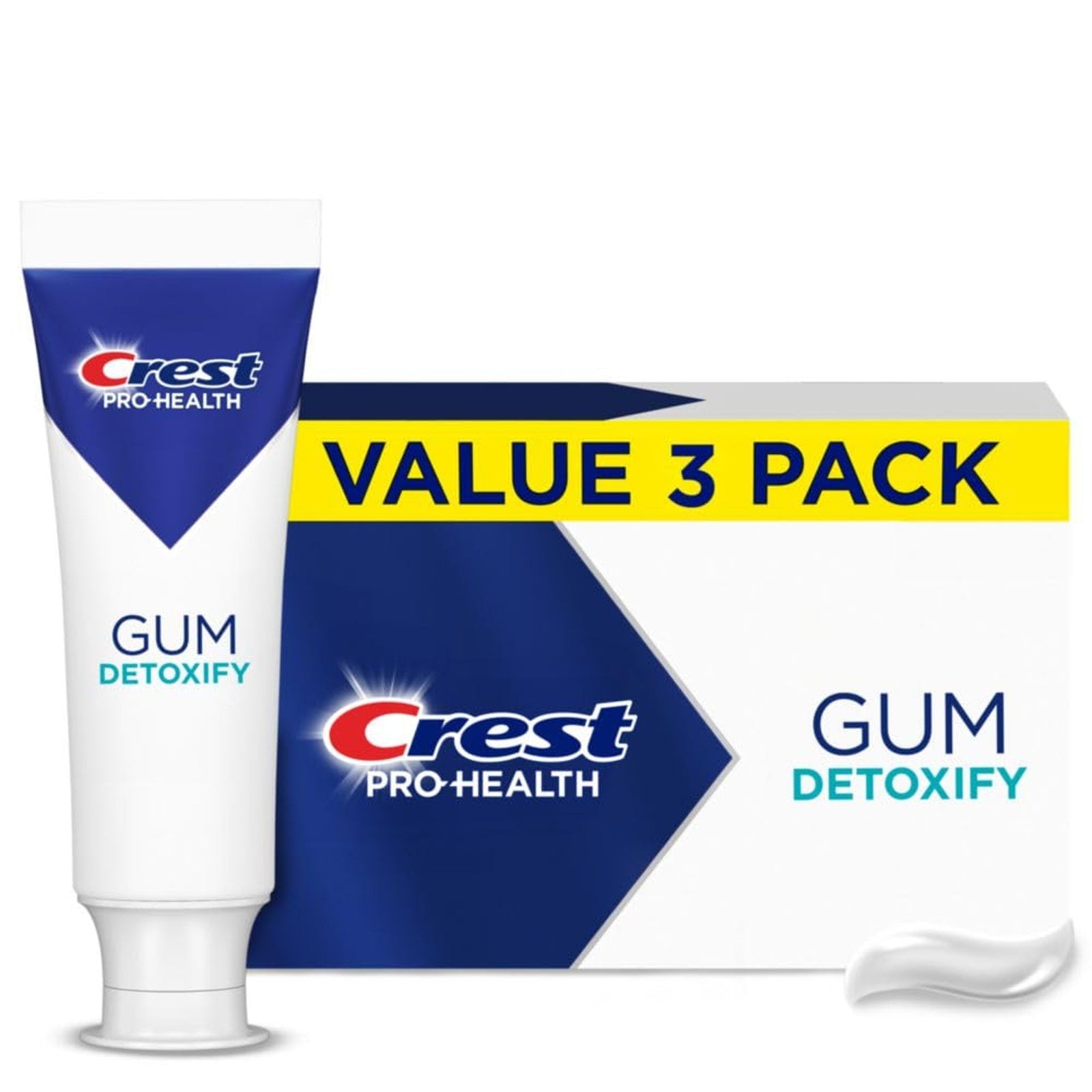 Crest Gum Detoxify Toothpaste Deep Clean (4.8 oz, 3 ct)