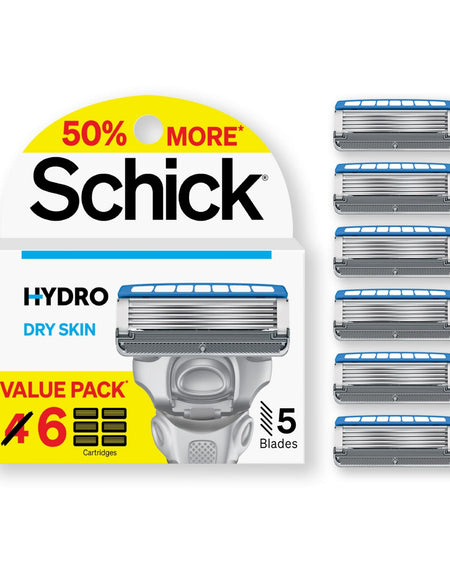 Schick Hydro Dry Skin Razor Refills (6 Count)