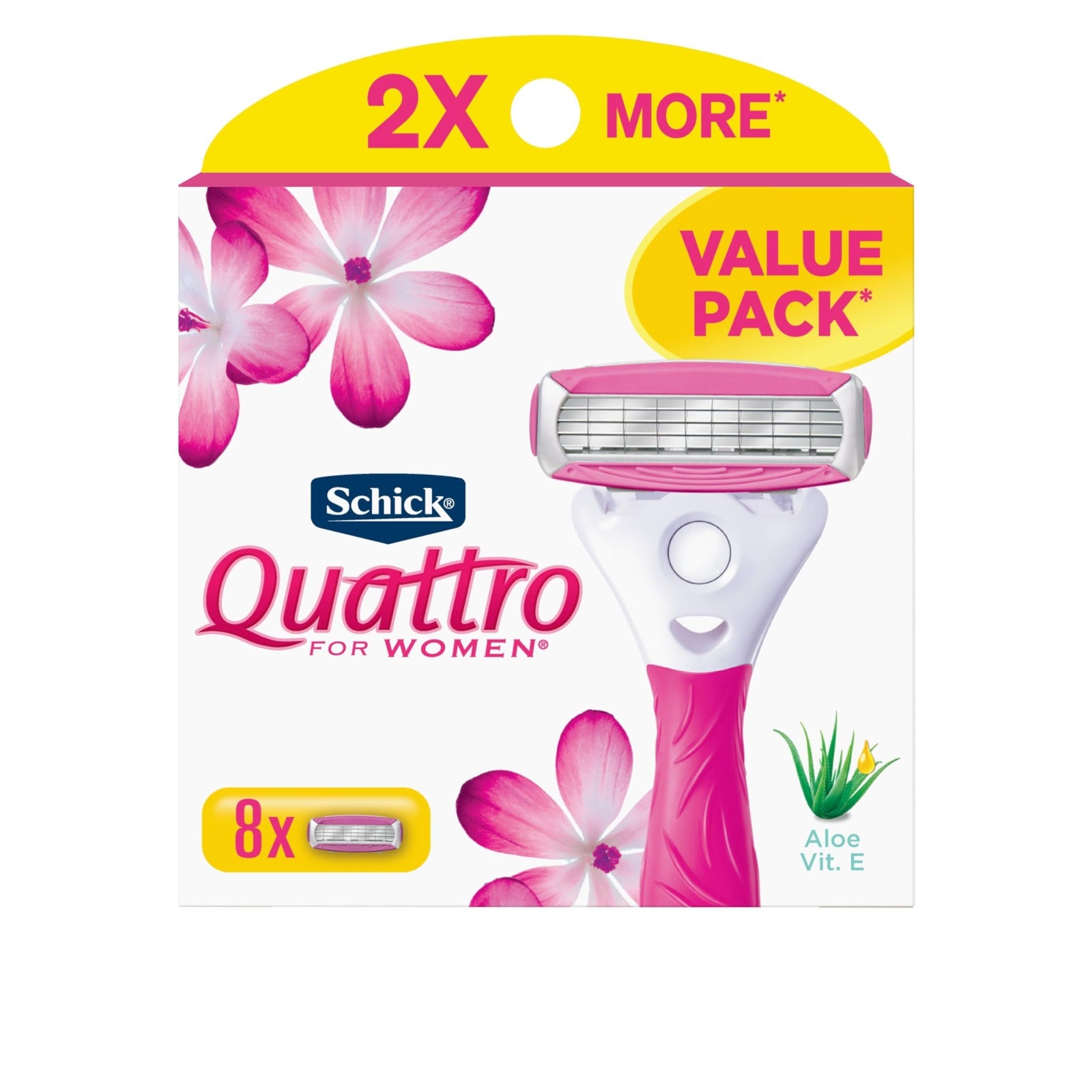 Schick Quattro Women's Razor Refills (8 Count)