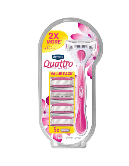 Schick Quattro Women's Razor with 5 Refills