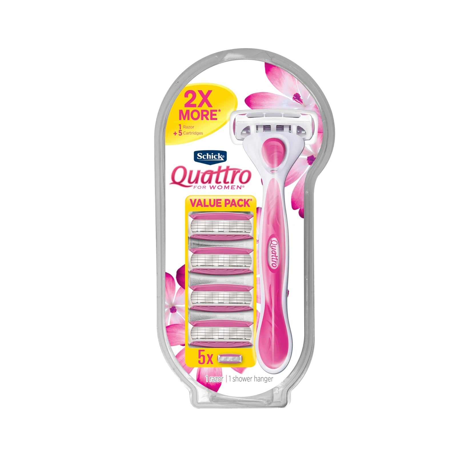 Schick Quattro Women's Razor with 5 Refills