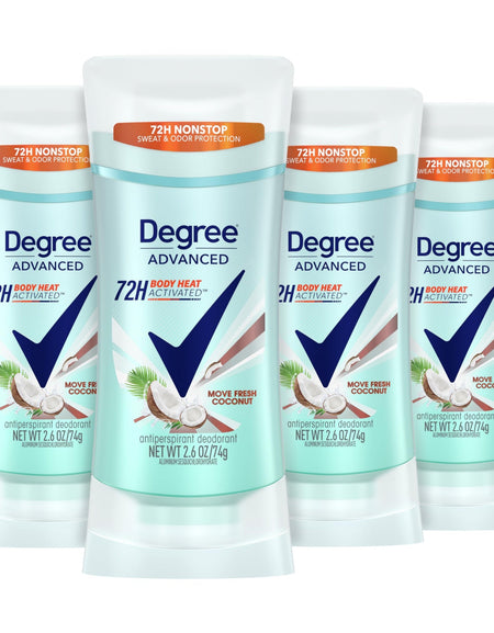 Degree Antiperspirant Coconut & Hibiscus (2.6 oz, 4 Pack)