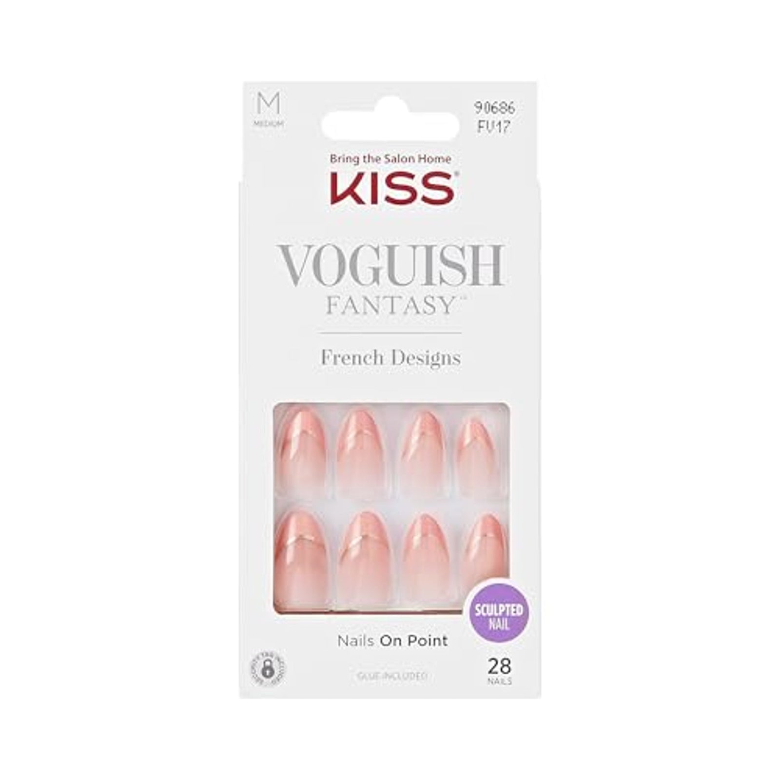 KISS Voguish Press-On Nails Éclatant (28 Nails)