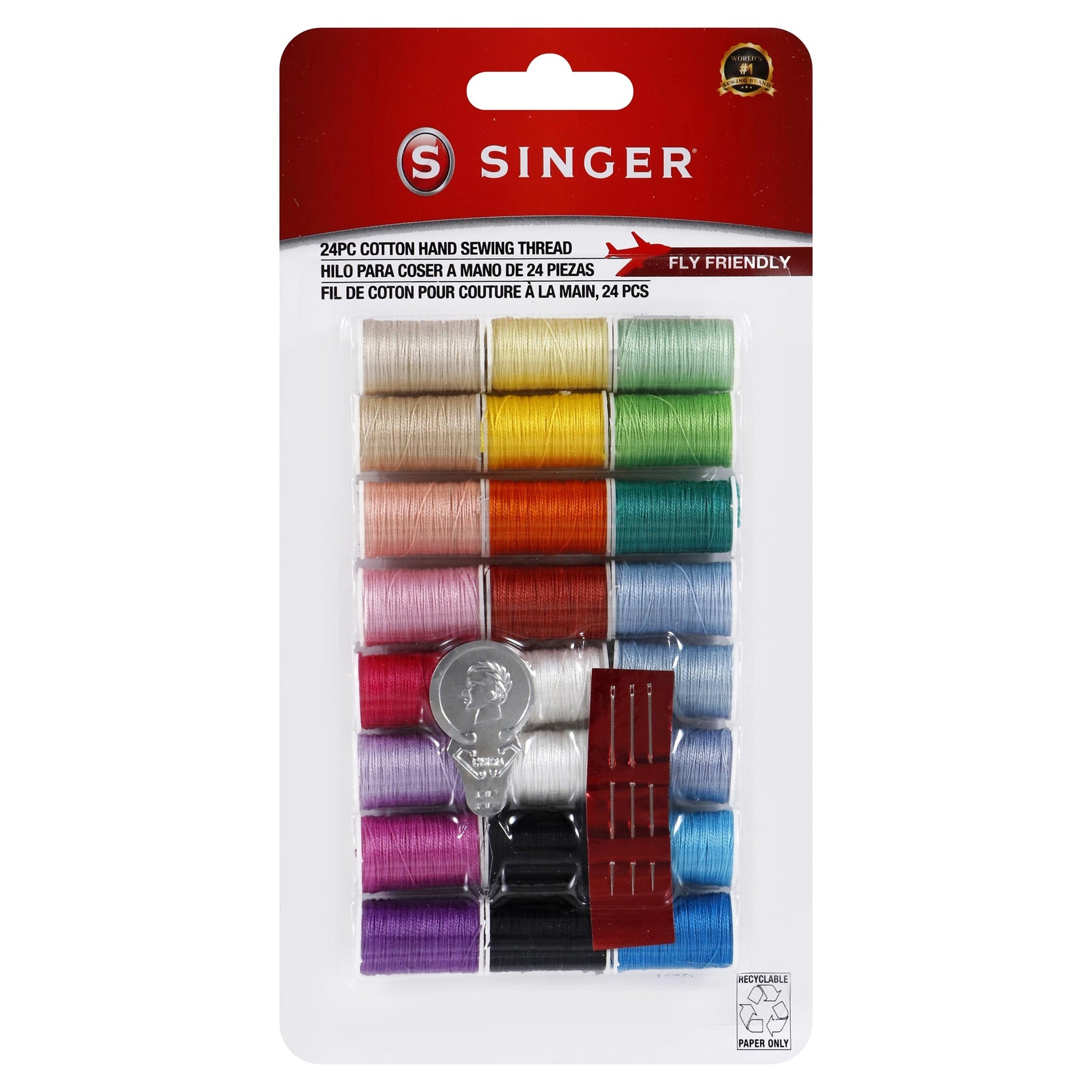SINGER Hand Sewing Thread Pack (24 Colors)