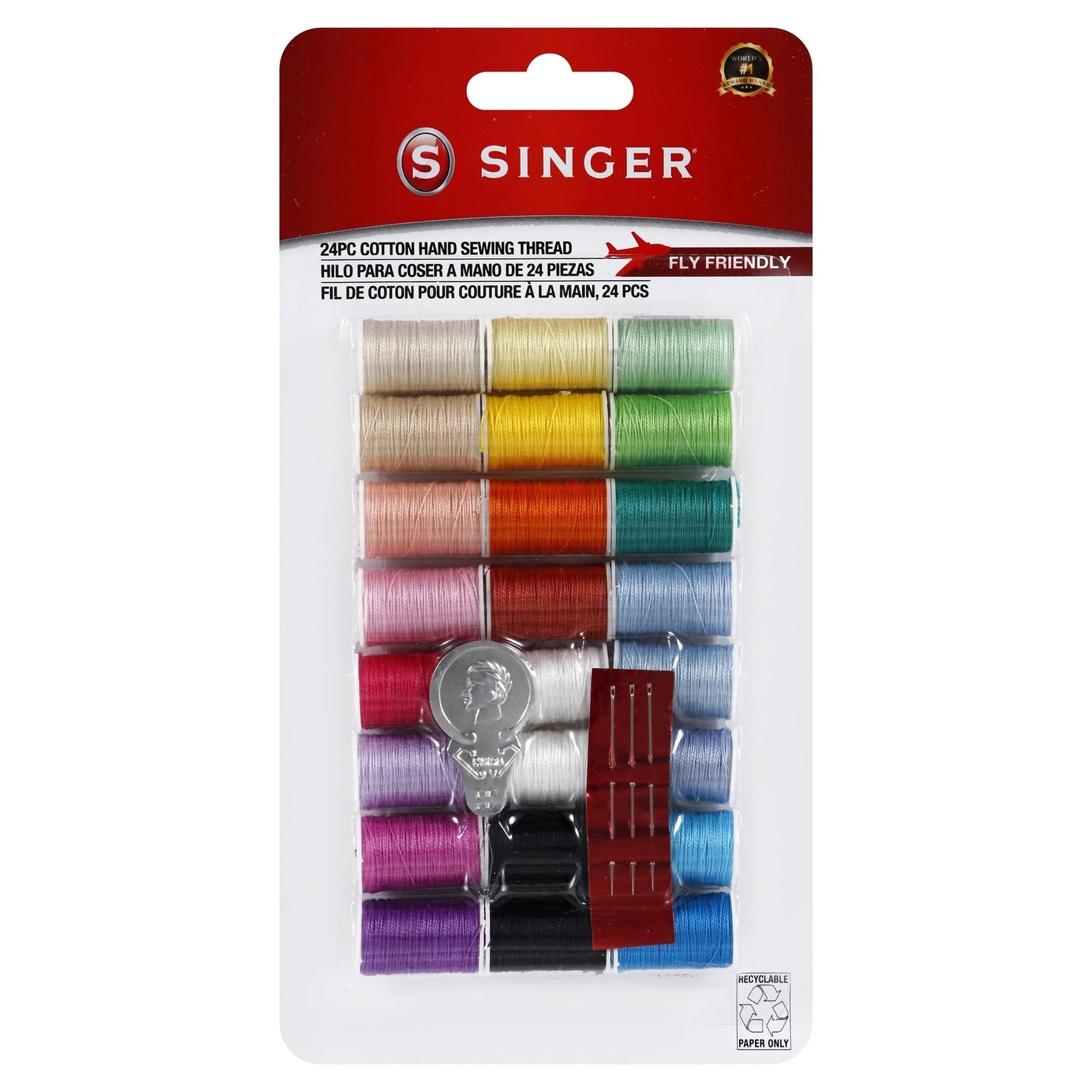 SINGER Hand Sewing Thread Pack (24 Colors)