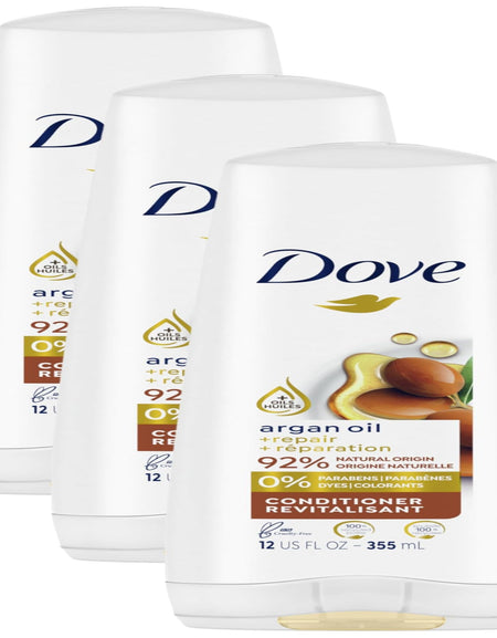 Dove Conditioner Argan Oil Damage Repair (12 oz, 3 pk)