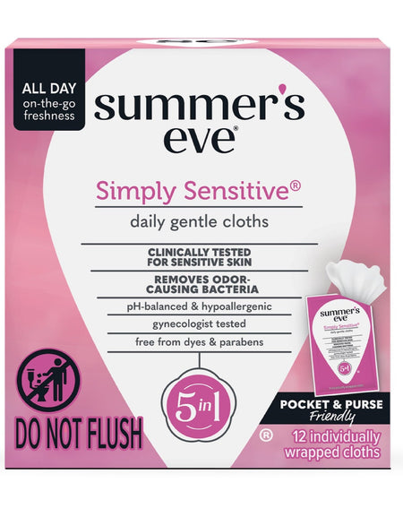 Summer's Eve Feminine Wipes Simply Sensitive (12 ct)