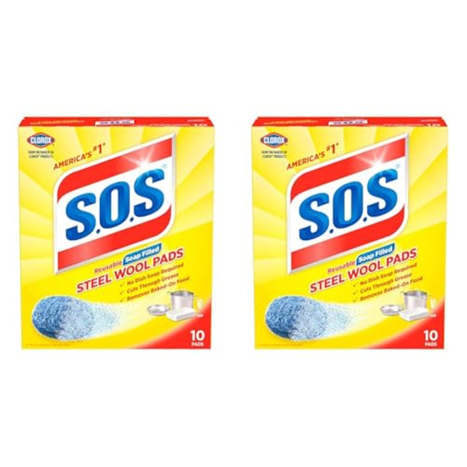 S.O.S Steel Wool Soap Pads (10 ct)