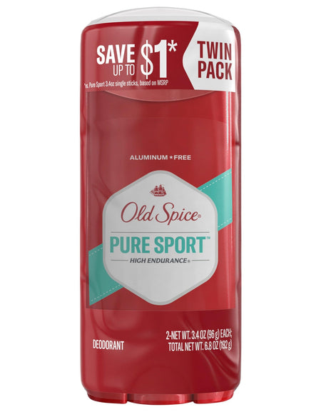 Old Spice Deodorant Pure Sport Twin (6.8 oz)