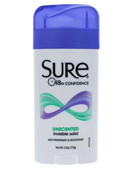 Sure Invisible Solid Antiperspirant Unscented (2.6 oz)