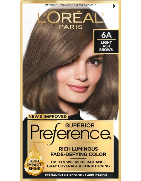 L'Oreal Superior Preference Hair Color Light Ash Brown 6A