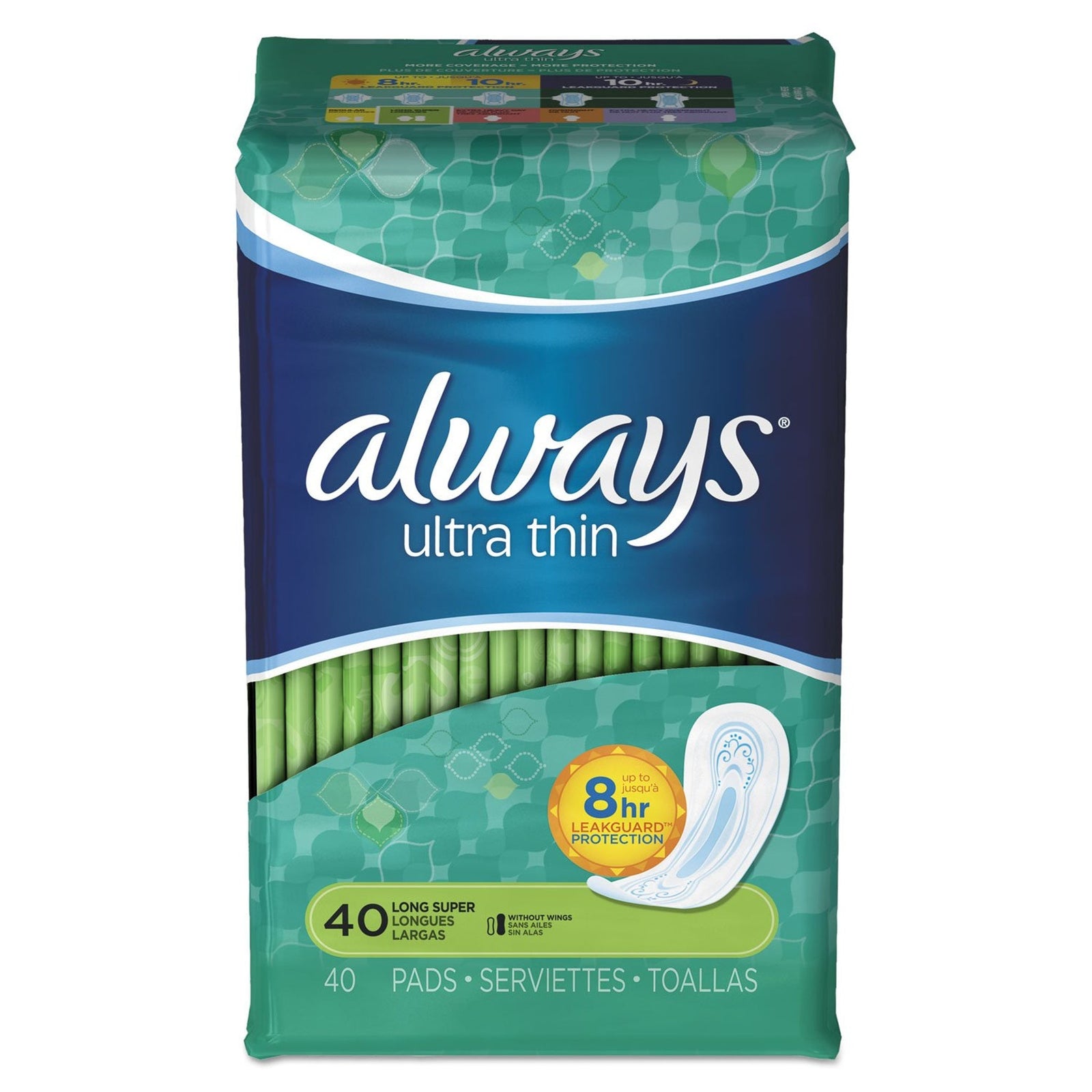 Always Thin Ultra Maxi Pads Long Super (40 Count)