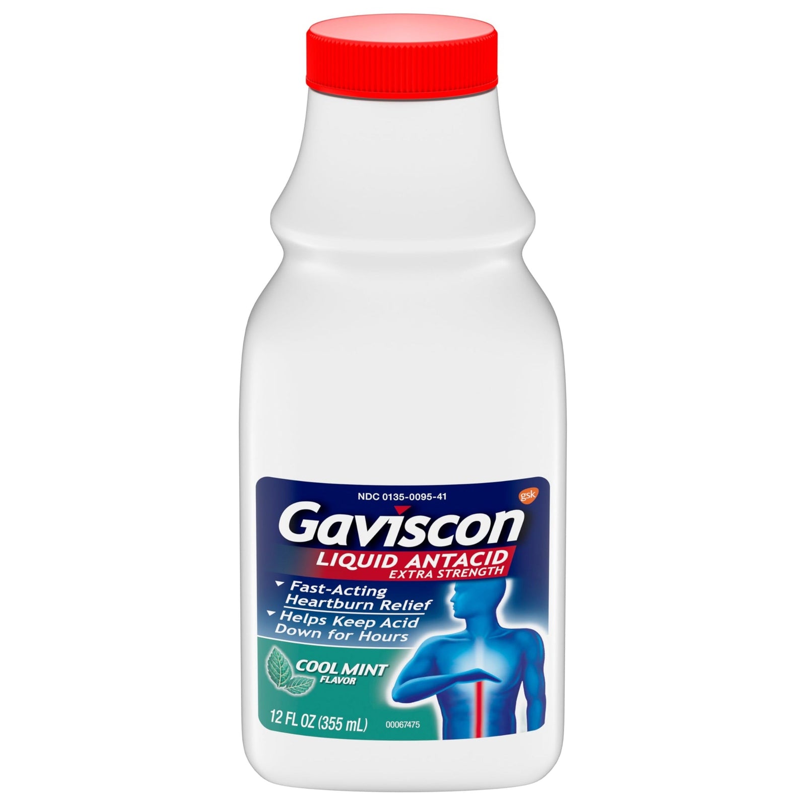 Gaviscon Extra Strength Antacid Cool Mint (12 oz)