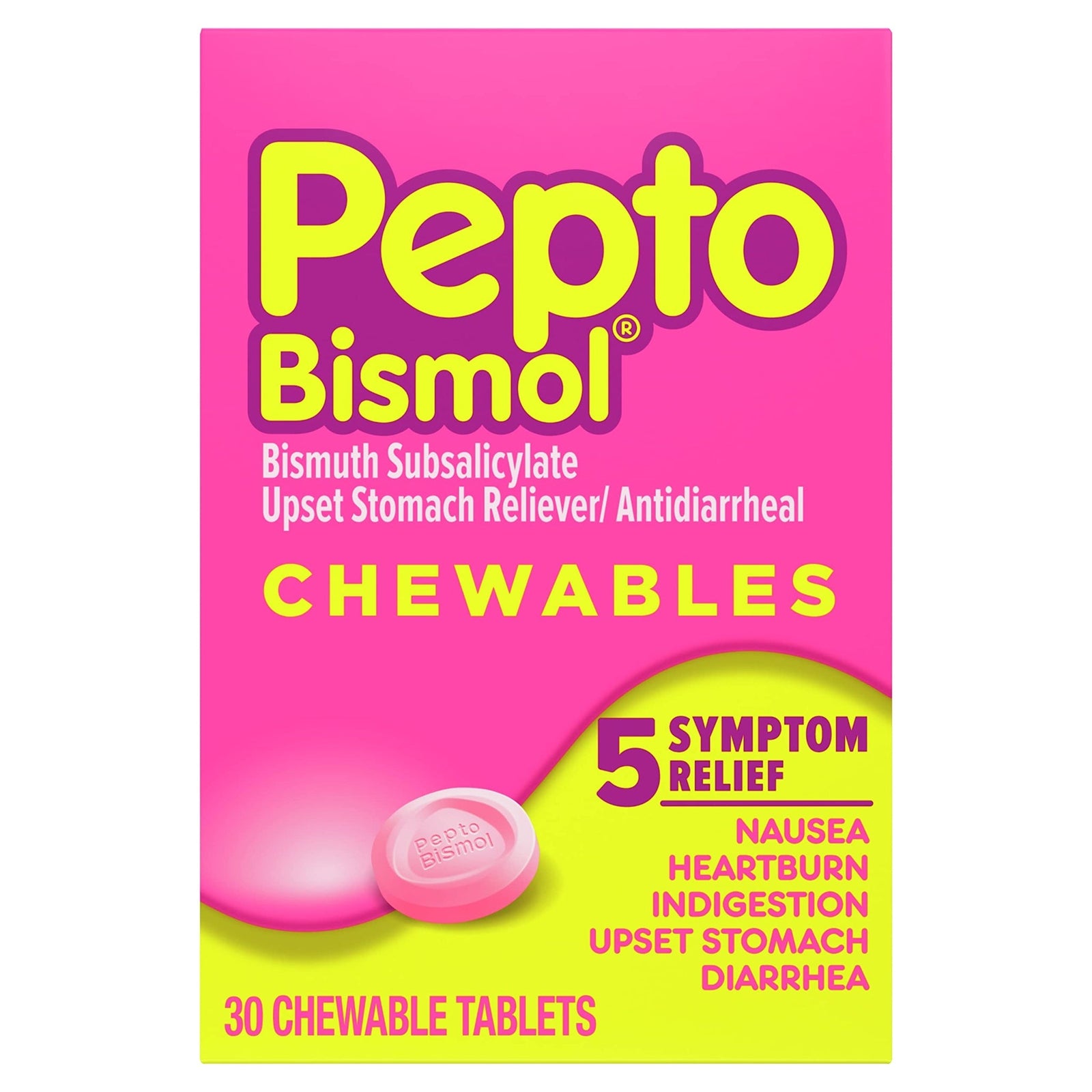 Pepto Bismol Chewable Tablets (30 Count)