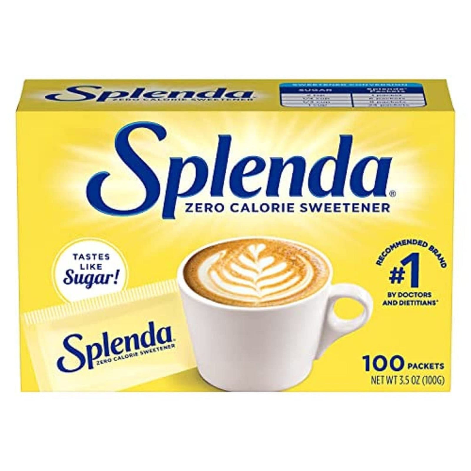 Splenda Zero Calorie Sweetener (100 Packets)