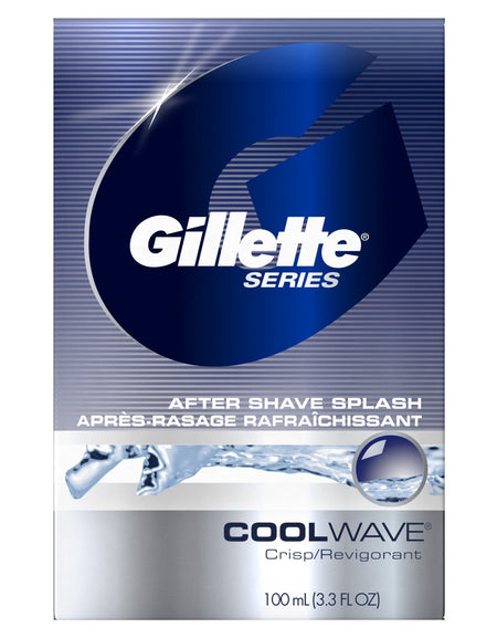 Gillette Aftershave Splash Cool Wave (3.3 oz, 6 ct)