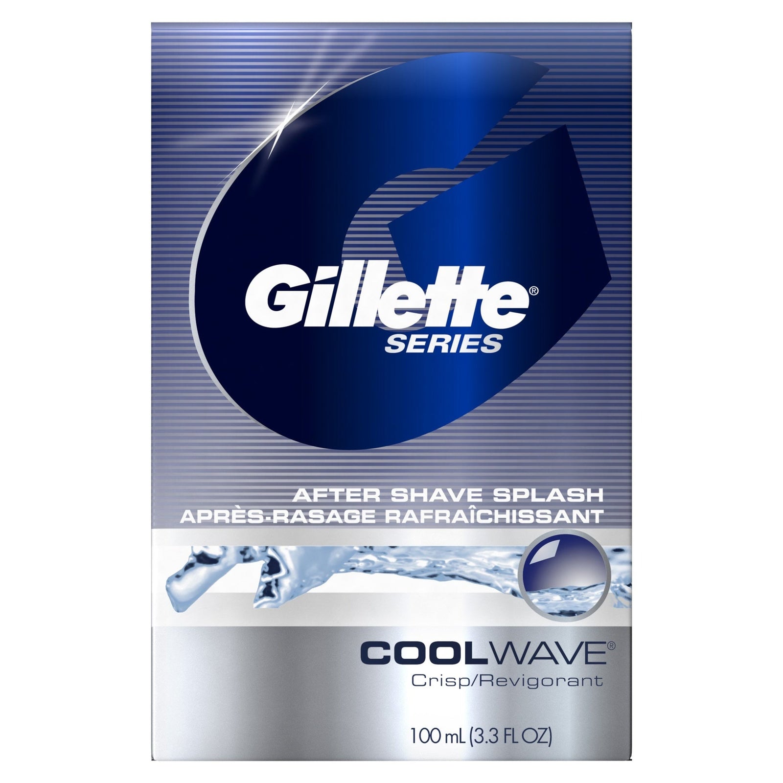 Gillette Aftershave Splash Cool Wave (3.3 oz, 6 ct)