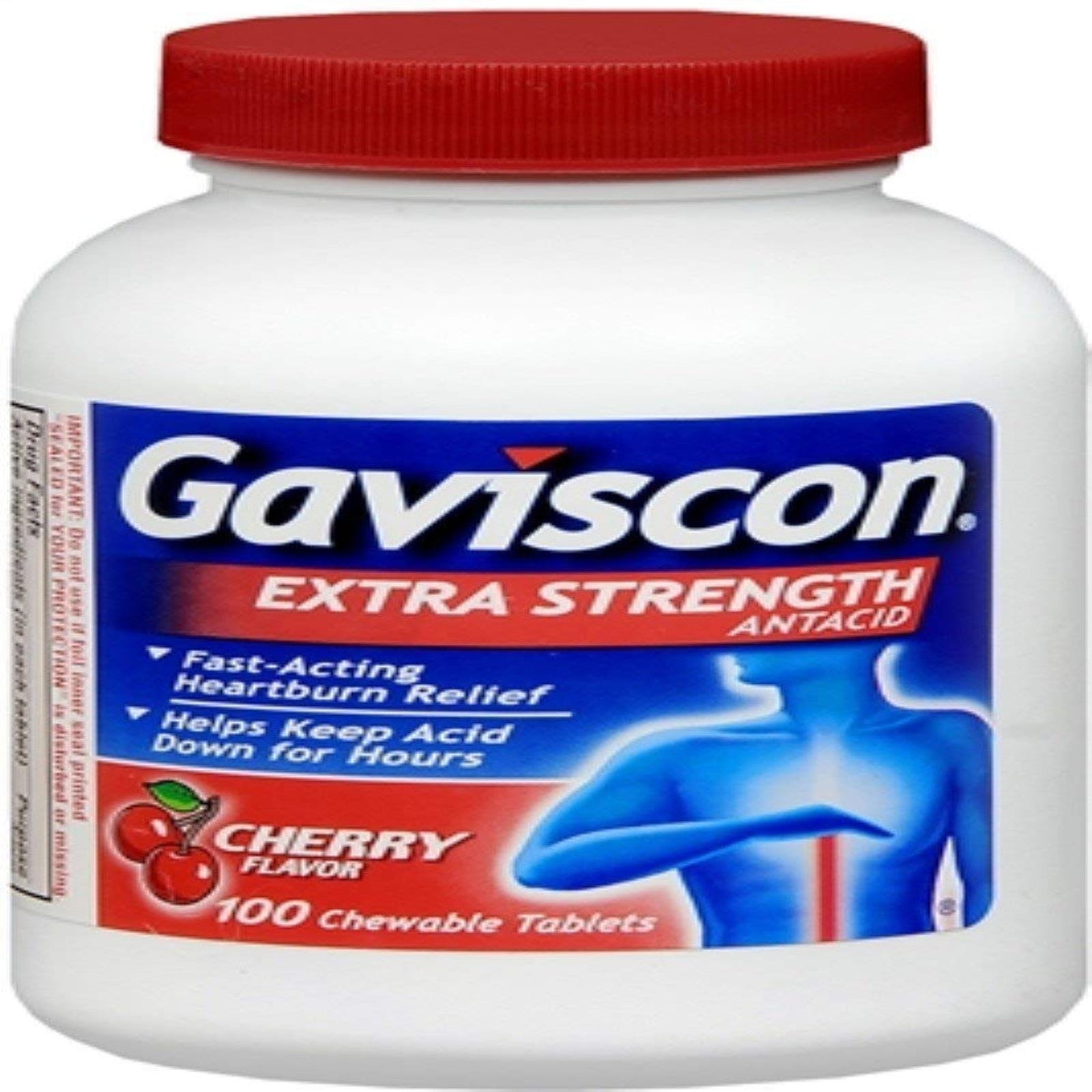 Gaviscon Antacid Tablets Cherry (100 ct, 2 pk)