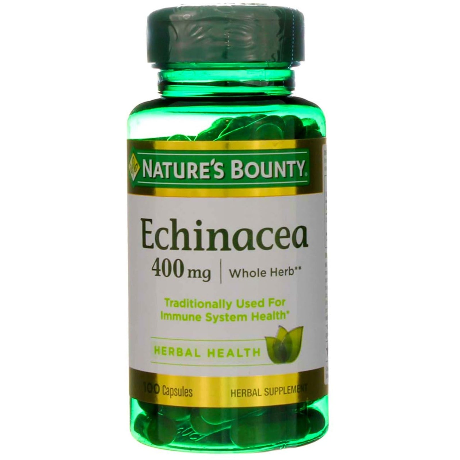 Nature's Bounty Echinacea 400mg Capsules (100 ct, 2 pk)